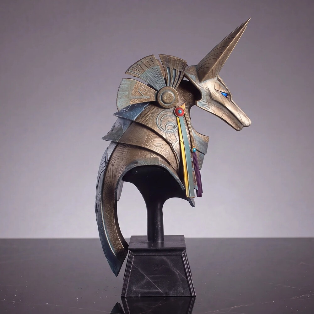 Master Replicas Stargate Desktop Replicas Jackal Guard Helmet Polyresin Replica, 5.9-Inch - View 8
