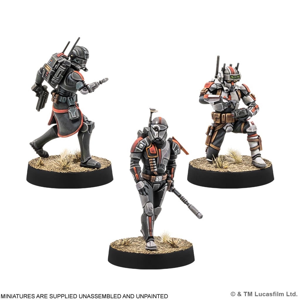 Atomic Mass Games Star Wars: Legion The Bad Batch Plastic Miniatures with Hunter, Tech, Crosshair, Wrecker - View 4