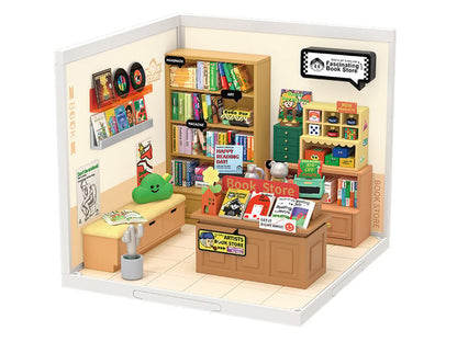 Rolife Super Creator DIY Super Store Fascinating Book Store Model Kit, 6-Inch - View 2