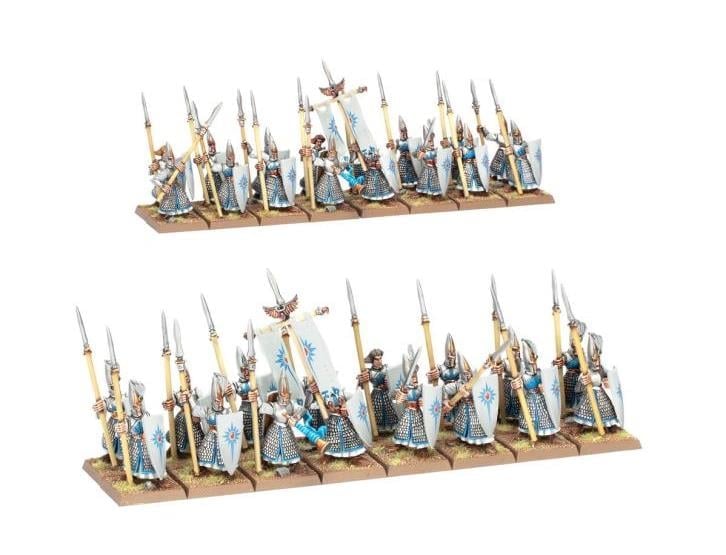 Games Workshop Warhammer The Old World High Elf Realms Elven Spearmen Citadel Miniatures Set - View 3
