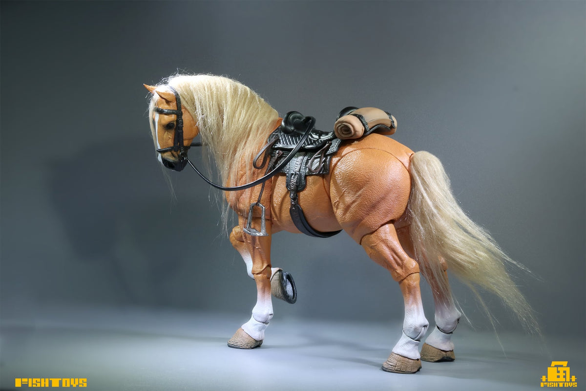 Fish Toys D20studio Wilderness Series Horse Basic Yellow Ver. 1/12 Scale Action Figure - View 3