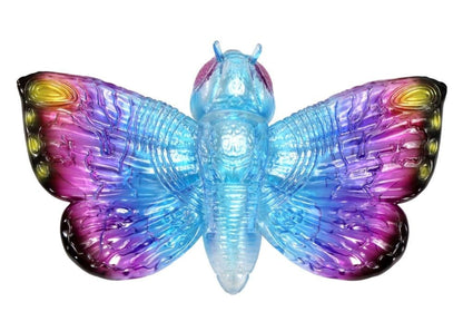 CCP Godzilla vs. Mothra (1992) Middle Size Series Mothra (Clear Blue Pink Ver.) Vinyl Figure - View 6