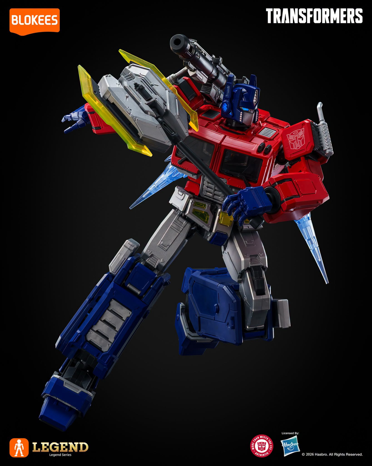 Blokees Transformers Action Edition 07 Optimus Prime (Ver.Evo) 7.9-Inch Model Kit - View 9
