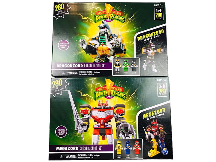 Forever Clever Mighty Morphin Power Rangers Set of 2 Plastic Building Kits - View 2