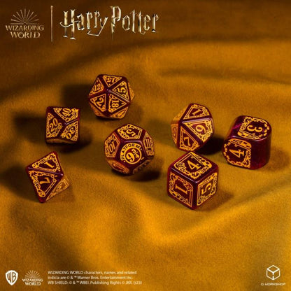 Q Workshop Harry Potter Gryffindor Modern Dice Set (Red) Polyhedral Dice - View 5