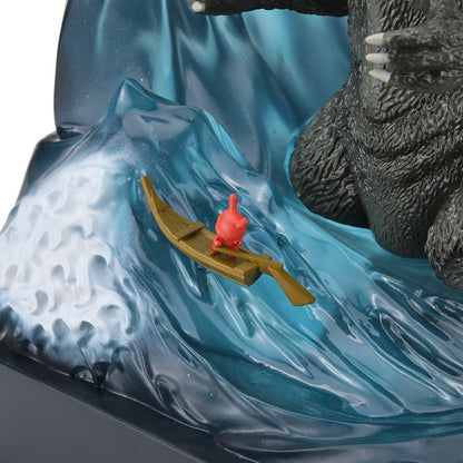Kidrobot Godzilla in Wave with Dunny 8-Inch Resin Limited Edition Art Figure - View 9