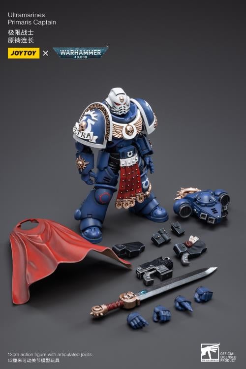 JoyToy Warhammer 40K Ultramarines Primaris Captain 1/18 Scale Action Figure - View 9