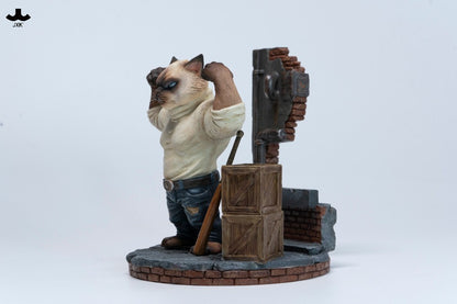 JxK.Studio Gangster Cat Enforcer Rocky 6-Inch Resin Figure - View 4