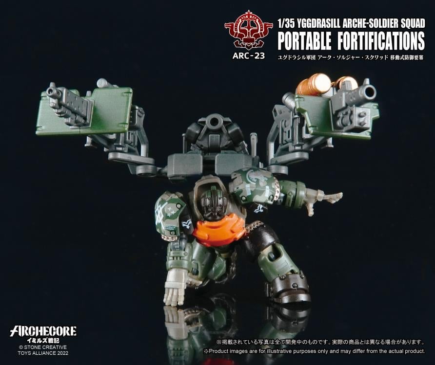 Toys Alliance Archecore ARC-23 Yggdrasill Arche-Soldier Squad Portable Fortifications Set - View 7