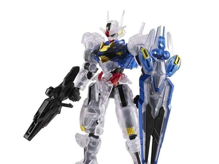 Bandai Mobile Suit Gundam: The Witch from Mercury G Frame FA XVX-016 Gundam Aerial (Clear Color Ver.) Action Figure - View 2
