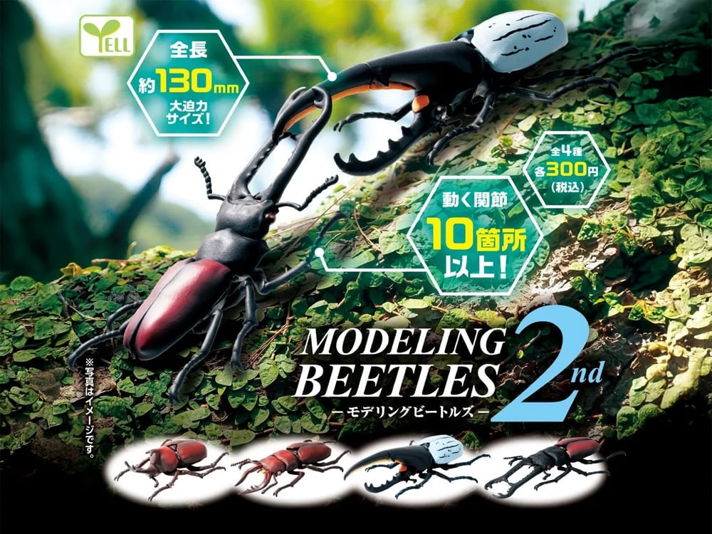 YELL Modeling Beetles Vol. 2 Box of 10 Random Figures (2nd Reissue) - View 2