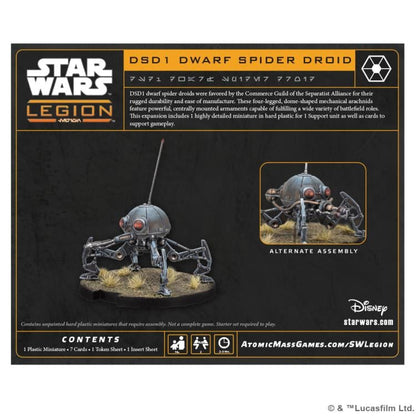 Atomic Mass Games Star Wars: Legion DSD1 Dwarf Spider Droid Expansion Plastic Miniatures - View 3