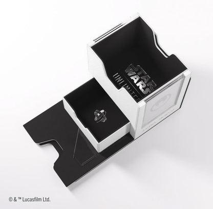Gamegenic Star Wars: Unlimited Twin Suns White and Black Deck Pod in Hexafyber Material - View 8
