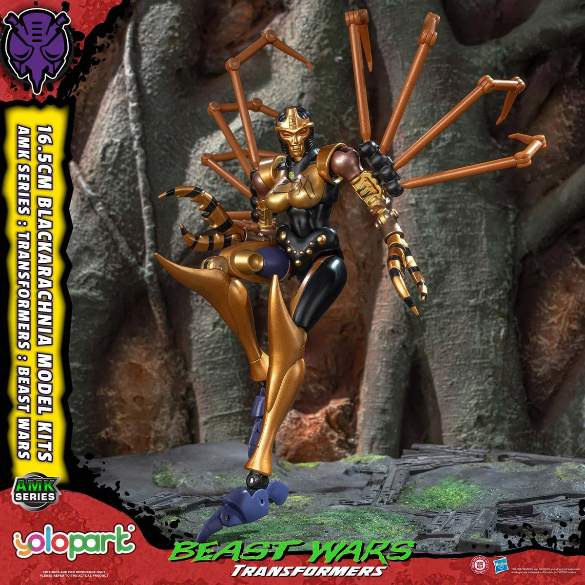 Yolopark Transformers: Beast Wars AMK Series Blackarachnia 6.5-Inch Model Kit - View 11