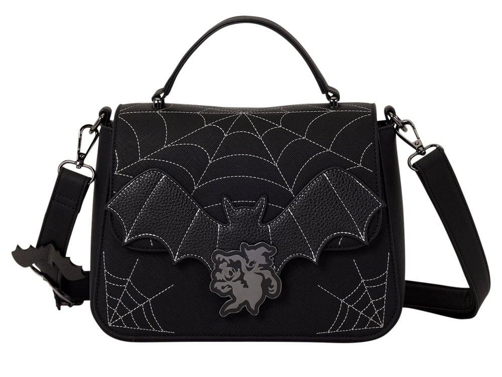 Loungefly Disney Mickey & Minnie Spiderweb & Bats Crossbody Bag - View 2