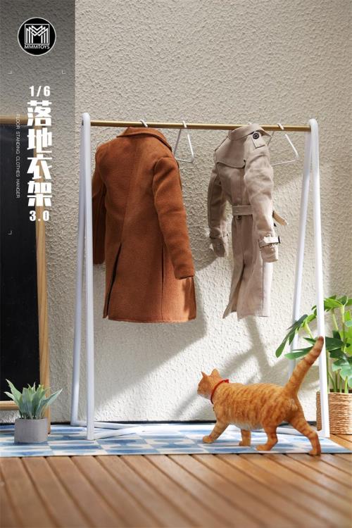 MMMToys Floor Standing Clothes Hanger 3.0 (Ver. A) 1/6 Scale Accessory, 10.6-Inch - View 7