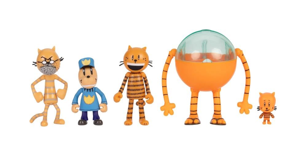 Jakks Pacific Dog Man 2.5-Inch Scale Supa Cat Pack Plus Dog Man Figure Multipack - View 3