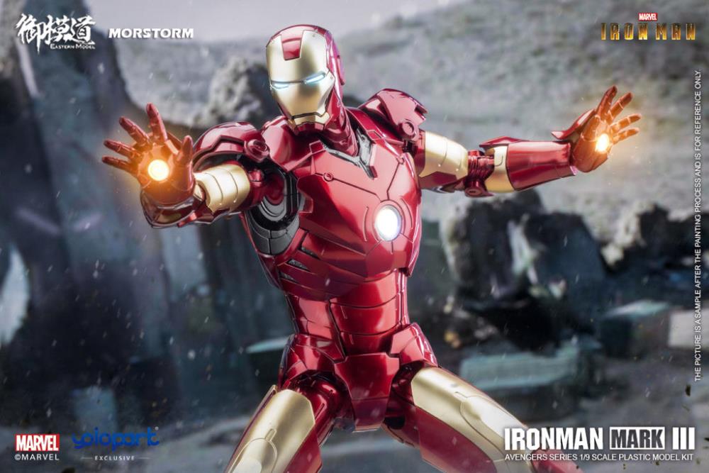 Morstorm Eastern Model Marvel Iron Man Mark III (Deluxe Ver.) 1/9 Scale Model Kit - View 25