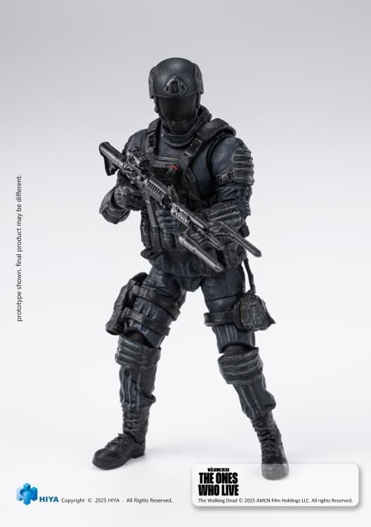 Hiya Toys The Walking Dead: The Ones Who Lived Exquisite Mini Series Civic Republic Military Soldier 1/18 Scale Action Figure - View 9