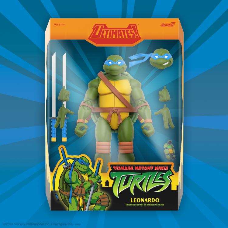Super7 Teenage Mutant Ninja Turtles Ultimates! Leonardo (2003 Animated Series) Action Figure - View 5