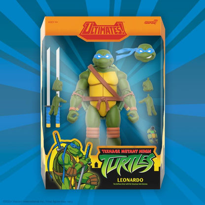 Super7 Teenage Mutant Ninja Turtles Ultimates! Leonardo (2003 Animated Series) Action Figure - View 5