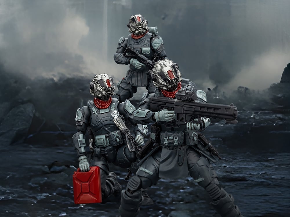 JoyToy Dark Source UNSC Faceless Squad 1/25 Scale 3-Inch Action Figure Set - View 2