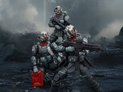 JoyToy Dark Source UNSC Faceless Squad 1/25 Scale 3-Inch Action Figure Set - View 2