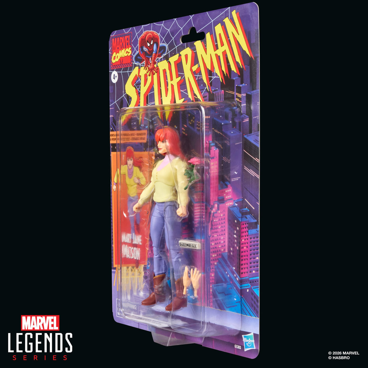 Hasbro Spider-Man: The Animated Series Marvel Legends Retro Collection Mary Jane Action Figure - View 10