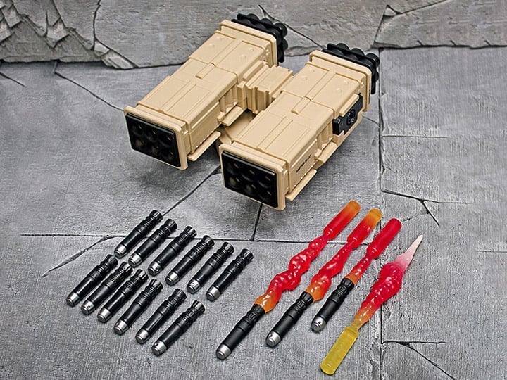 Valaverse Action Force Vanguard Missile Launcher (Desert Tan Ver.) 1/12 Scale Plastic Accessory Set - View 2