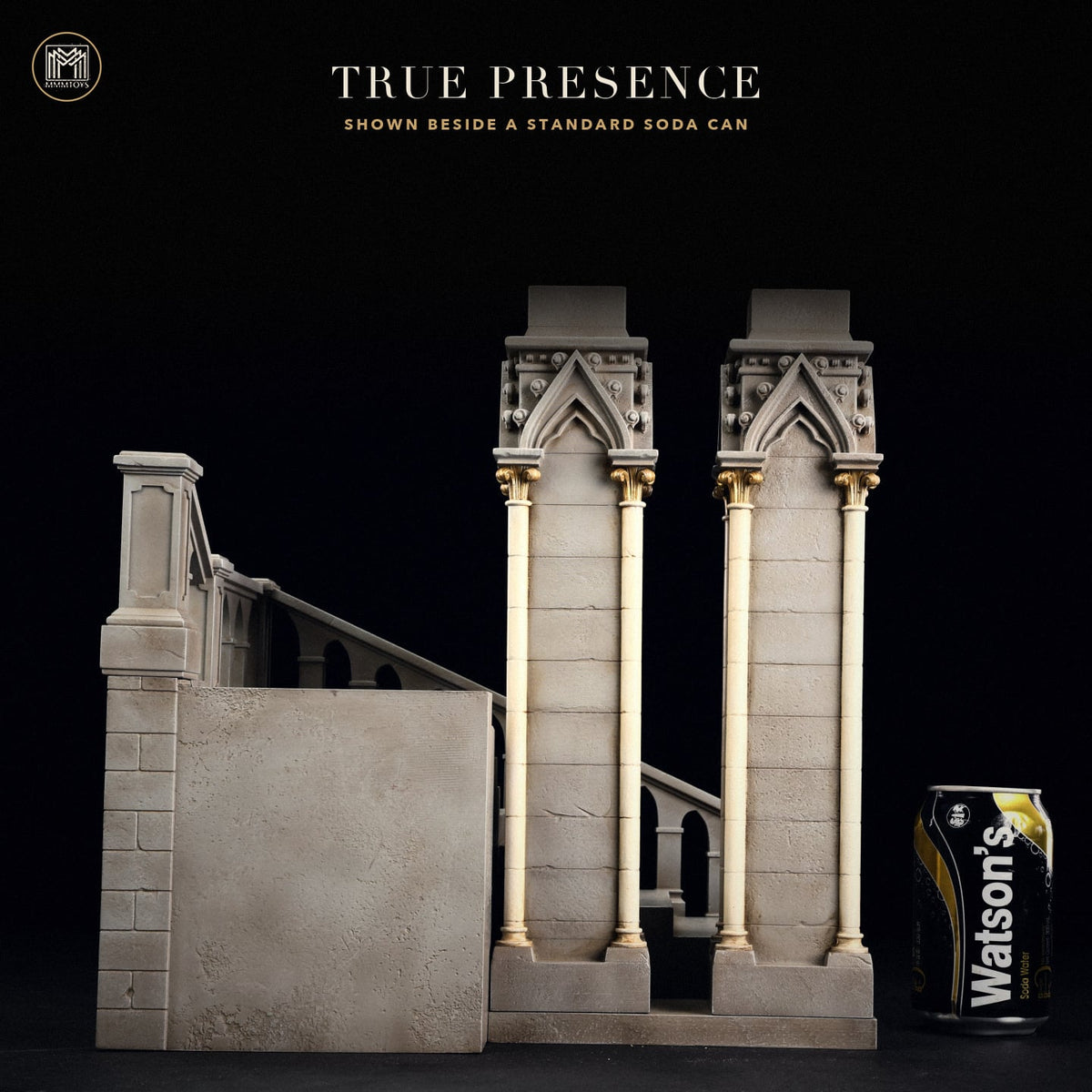 MMMToys Gothic Cathedral Staircase 1/12 Scale Resin Diorama - View 5