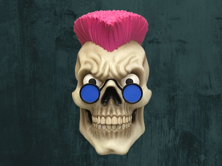 Trick or Treat Studios Goosebumps Curly Vinyl Mask - View 2
