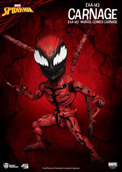 Beast Kingdom Marvel Comics Egg Attack Action EAA-143 Carnage Figure, 6-Inch - View 3