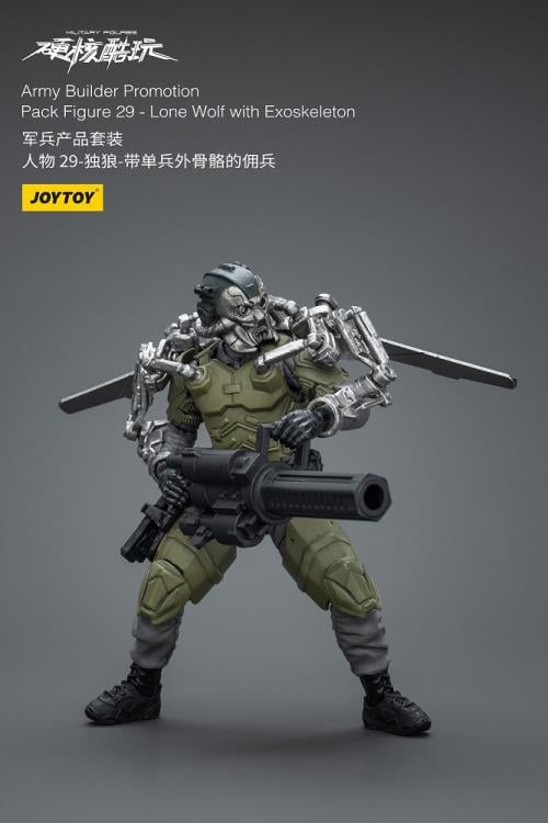 JoyToy Military Figures Army Builder Promotion Pack Figure 29 Lone Wolf with Exoskeleton 1/18 Scale Action Figure - View 6
