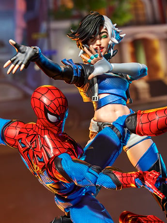Hasbro Marvel Rivals Marvel Legends Spider-Man and Luna Snow Action Figure Two-Pack
