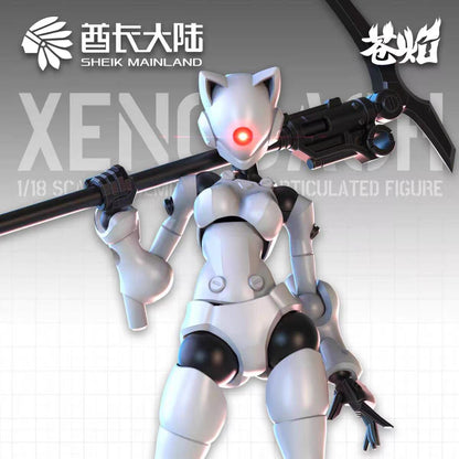 Sheik Mainland 3 Min Project Xenodash (White Ver.) 1/18 Scale Plastic Model Kit - View 3