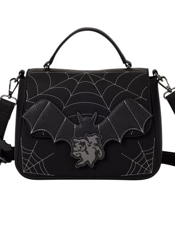 Loungefly Disney Mickey & Minnie Spiderweb & Bats Crossbody Bag