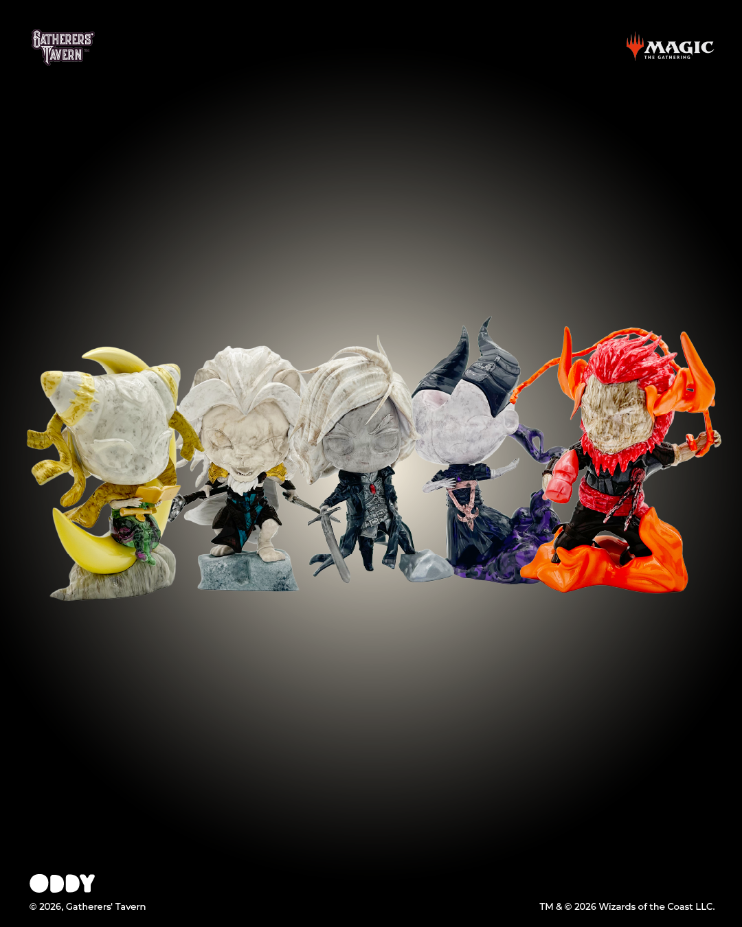 Gatherers' Tavern Magic: The Gathering Oddy Planeswalkers Box of 5 Figures - View 4