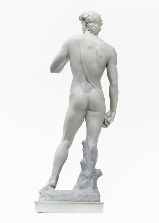 Syuto Seiko Michelangelo's David 1/35 Scale 6-Inch Plastic Model Kit - View 4