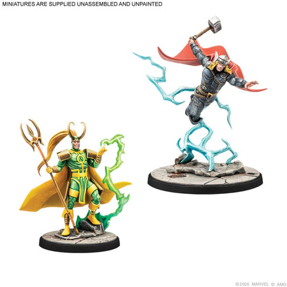 Atomic Mass Games Marvel: Crisis Protocol Asgardians Starter Set Miniatures - View 5