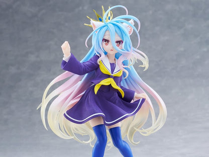 Taito No Game No Life Shiro (Cat Ear School Uniform Ver.) Coreful Figure 7-Inch - View 2