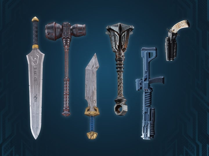 Spero Studios Animal Warriors of The Kingdom Primal Collection Series 2 Bone Crusher Plastic Weapon Set - View 2