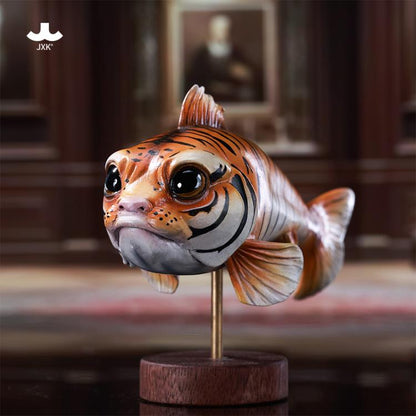 JxK.Studio Tiger-Growl Fish 4.3-Inch Resin and Metal Figure - View 3