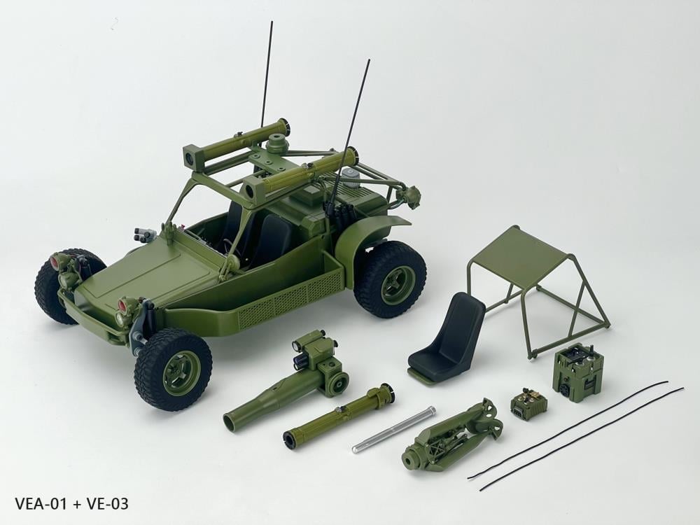 Fans Hobby VEA-01 Missile Launcher Set 1/12 Scale Plastic Accessory 4-Inch - View 11
