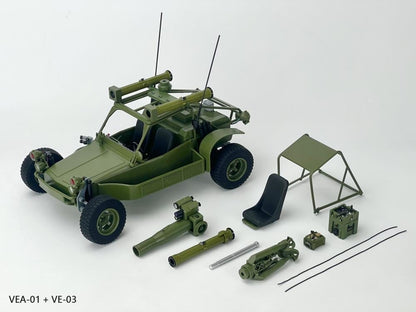 Fans Hobby VEA-01 Missile Launcher Set 1/12 Scale Plastic Accessory 4-Inch - View 11