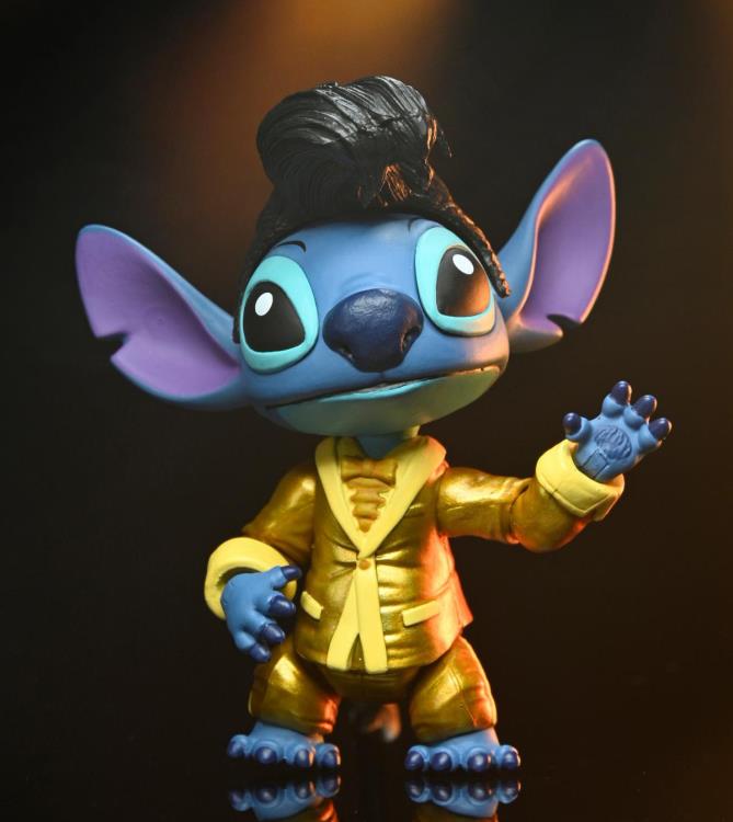 NECA Lilo & Stitch Ultimate Gold Suit Elvis Stitch Action Figure 7-Inch - View 9