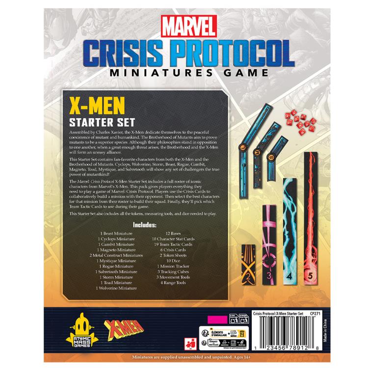 Atomic Mass Games Marvel: Crisis Protocol X-Men Starter Set Miniatures - View 6