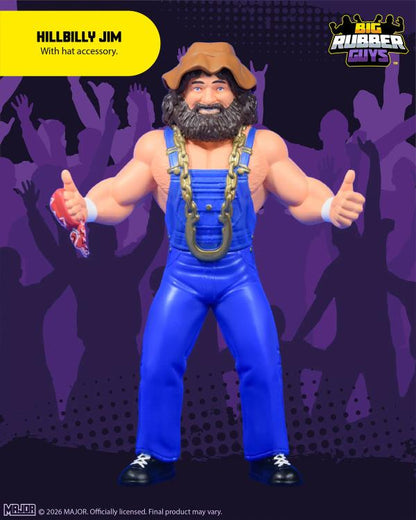 Major Big Rubber Guys Hillbilly Jim 8-Inch Wrestling Figure - View 3
