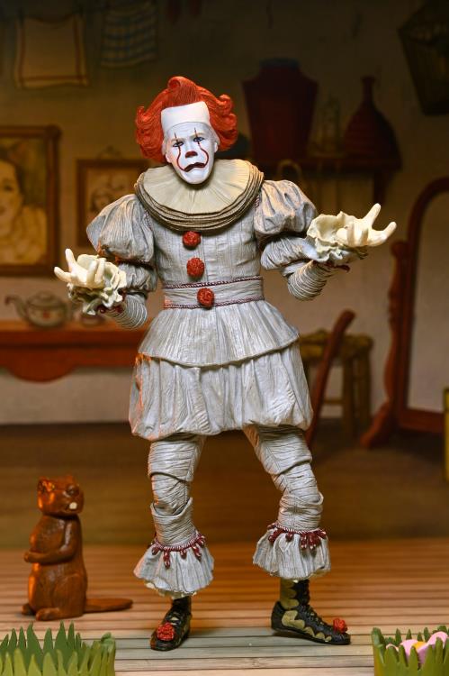 NECA IT: Welcome to Derry Ultimate Bob Gray as Pennywise Action Figure - View 6