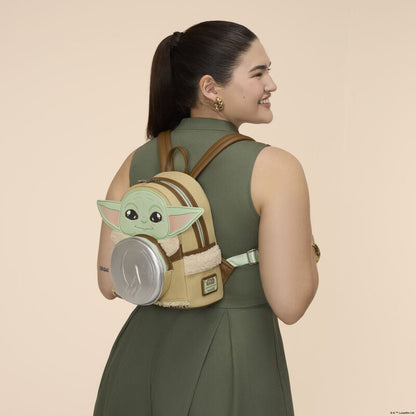 Loungefly Star Wars: The Mandalorian Grogu Cosplay 10.5-Inch Mini Backpack in Polyurethane - View 7