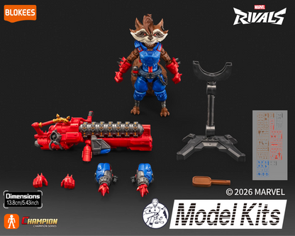 Blokees Marvel Rivals Champion Class CC08 Rocket Raccoon Model Kit, 5.5-Inch - View 11